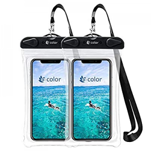 F-color Waterproof Phone Pouch, Universal Waterproof Case PVC Dry Bag for Swimming Boating Skiing Ra