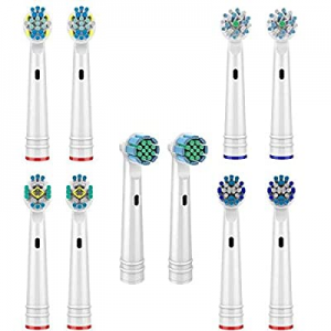 Replacement Brush Heads for Oral B, 10Pcs Toothbrush Replacement Heads Compatible with Oral B Pro100