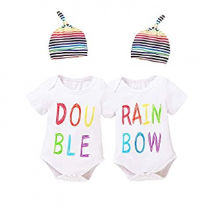 One Day Only！Aslaylme Twins Baby Clothes Baby Boy Gentleman Outfit Set with Hat now 35.0% off 