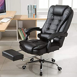 US Fast Shipment High Back Leather Office Chair now 80.0% off ,Height Adjustable Executive Recline..