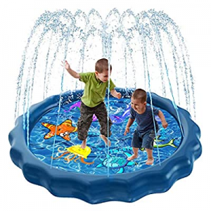 Luxital Splash Sprinkle Pad for Kids now 40.0% off , Fountain Outdoor Inflatable Water Toys, 59'' ..