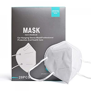 One Day Only！[20 Pack] Facial Protection mask Dust-proof Adjustable Headgear Full Face now 10.0% o..