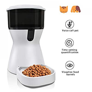 JAKEMY Automatic Pet Feeder now 20.0% off , Dogs, Cats, Rabbit & Small Animals Food Dispenser with..