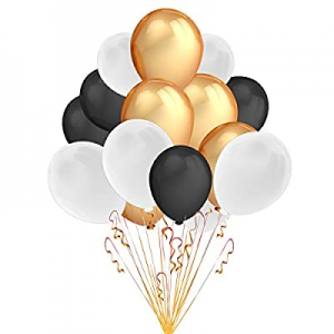 Party Decorations Balloons now 40.0% off ,100 Pack 12 '' Ultra Thickness Latex Balloons (Gold and ..