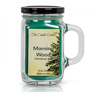 30.0% off The Candle Daddy - Morning Wood- Christmas Tree Scented Candle - 10 oz Mason Jar Candle ..