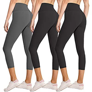 50.0% off 3/7 Pack Womens Leggings-No See-Through High Waisted Tummy Control Yoga Pants Workout Ru..