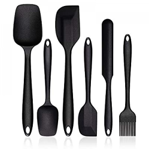 Silicone Spatula Set now 40.0% off , G.a HOMEFAVOR Heat-Resistant Spatula - One Piece Seamless Des..