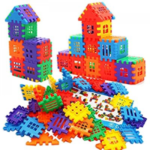 DEJUN Plastic Blocks Toys now 80.0% off , Kids Building Blocks Set, Construction Play Board Buildi..