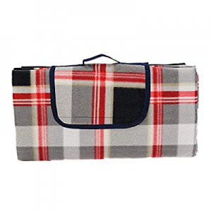 HYSEAS Outdoor Picnic Blanket Plaid - Extra Large Portable Water-Resistant Handy Mat for Camping n..