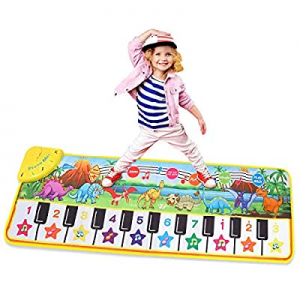 M SANMERSEN Musical Mat for Kids now 55.0% off , Keyboard Dance Mat 19 Keys Keyboard Play Mat with..