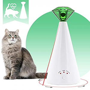 MewaJump Cat Toy Pet Laser Pointer for Cats Automatic Rotating Catch Training now 60.0% off , Adju..
