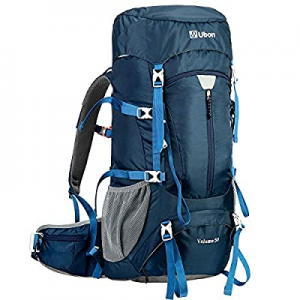 Ubon Internal Frame Backpack 50L for Hiking Camping Backpacking with Rain Cover now 15.0% off 