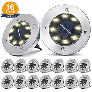pozzolanas Solar Ground Lights now 45.0% off ,8 LED Solar Garden Lights Outdoor Waterproof in-Upgr..