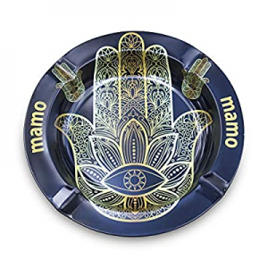 Hamsa Shaped Ashtray, Home Decor Metal Outdoor Indoor Round Ashtrays, 5.5 Inch now 35.0% off 