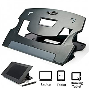 MAX SMART Tablet Drawing Stand, Laptop Stand Riser, Book Reading Stand, Foldable, Portable and Adjus
