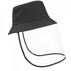 Womens Sun Hat Anti-Spittle Splash Dust-Proof Sunscreen Detachable Adjustment Black now 50.0% off 