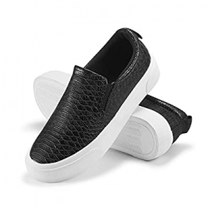 JENN ARDOR Women’s Fashion Sneakers Classic Slip on Flats Comfortable Walking Sports Casual Shoes ..