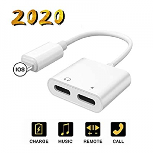 Headphone Jack Adapter for iPhone Xs/Xs Max/XR/8/8 Plus/X/7/7 Plus Adapter Audio & Charger & Call &