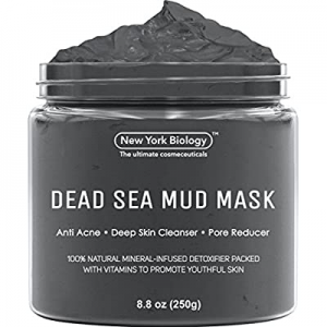 New York Biology Dead Sea Mud Mask for Face and Body - Natural Spa Quality Pore Reducer for Acne, Bl