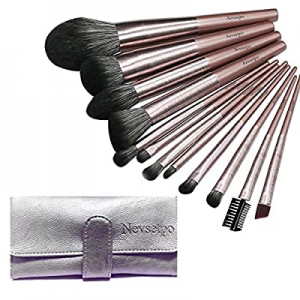 NEVSETPO Quality Makeup Brushes Professional Premium Cosmetic Brush Set for Eye Shadow Foundation Bl
