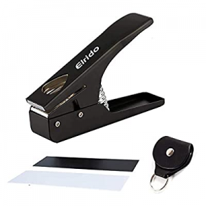 Elrido DIY Guitar Picks Maker Guitar Pick Punch Make Your Endless Guitar Picks, With Leather Key Cha