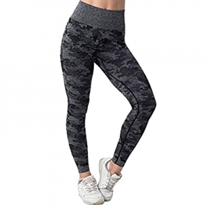 Meegsking Women's High Waist Workout Leggings Tummy Control Athletic Gym Sport Yoga Pants now 60.0..