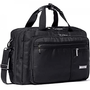 70.0% off CLUCI Laptop Bag for Men Canvas Expandable 15.6 Inch Business Briefcase Convertible Back..