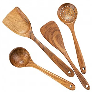 One Day Only！Wooden Cooking Utensils now 40.0% off ,Wooden Spoons for Cooking,Wooden Spoons for No..