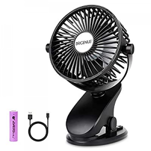 One Day Only！BRIGENIUS Battery Operated Clip on Stroller Fan now 50.0% off , Portable Mini Desk Fa..