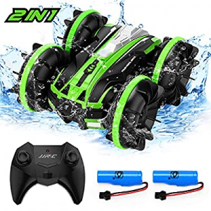 JJRC 2 in 1 RC Boat 2.4GHz Remote Control Cars & Boat now 40.0% off , 360 ° Rolling Double-Sided D..