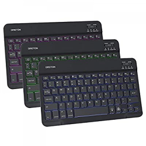 OMOTON iPad Keyboard, Wireless Bluetooth Backlit Keyboard for iPad 7th Generation 10.2, iPad Pro 11/