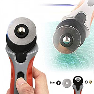 45mm Rotary Cutter now 80.0% off , Manual Cutting Roller High Hardness Sharp Cutting Sewing Adjust..