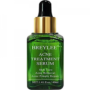 Acne Treatment Serum, BREYLEE Tea Tree Oil Clear Skin Serum for Clearing Severe Acne, Breakout, Remo
