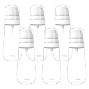 Spray Bottle Mini Empty Fine Mist Spray Bottle Set 6 Pack Plastic 3.38oz(100ML) Sprayer Refillable C