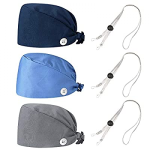 Working Hat Women's and Men's Cap Adjustable Tie Back Hats Head Cover with Sweatband Multiple Colo..