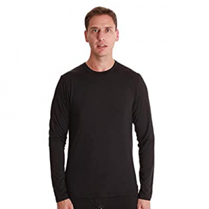 One Day Only！At The Buzzer Men’s Long Sleeve Thermal Shirt Compression Base Layer Mock Neck Top no..