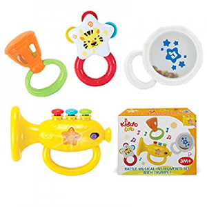 50.0% off KiddoLab Musical Instruments Set with an Electronic Trumpet and Rattles for Babies. Todd..