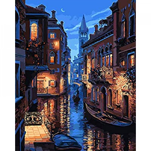 Hairplexx Painting by Numbers for Adults Beginners now 60.0% off , 16" W x 20" L Canvas Oil DIY Pa..
