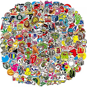 200 pcs Stickers Vinyl Skateboard Stickers, Anime Stickers for Hydro Flask Laptop Guitar Travel Case