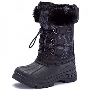40.0% off UBFEN Kids Snow Boots Boys Girls Winter Warm Waterproof Outdoor Slip Resistant Cold Weat..