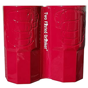 Two Fisted Drinker Beer Mug - Red now 50.0% off 