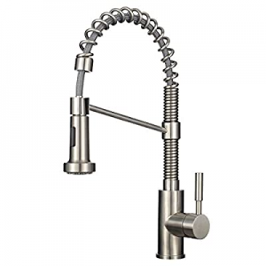 21.0% off Commercial Kitchen Faucet with Pull Down Sprayer MSTJRY Stainless Steel Kitchen Sink Fau..