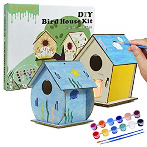 Arts and Crafts for Kids Ages 4-12 now 35.0% off , 2 Packs DIY Bird House Kits for Children to Bui..