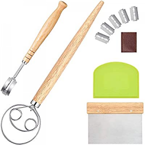 5.0% off Danish Dough Whisk Set With Danish Dough Whisk Bread Lame 2 Scrapers Perfect Sourdough Ad..