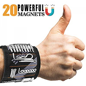 One Day Only！Magnetic Wristband with 20pcs Strong Magnets for Holding Screws now 35.0% off , Nails..