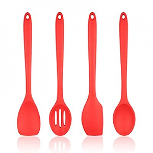 XL Size Kitchen Utensil Set, silicone Cooking Utensils Set, silicone kitchen gadgets (4, Red) now ..