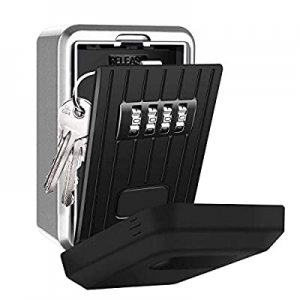 One Day Only！AMRIU Key Lock Box with 4-Digit Combination now 45.0% off , Lock Box for House Key, W..
