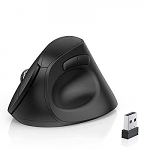 OMOTON Ergonomic Mouse, 2.4G Wireless Bluetooth Vertical Mouse with Adjustable DPI 800/1600/ 2400 an