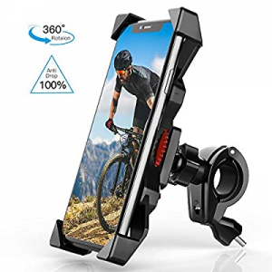Bike Phone Mount Holder 【2020 Safest】 Anti Shake Universal Cell Phone Holder for Bicycle Mount 360° 