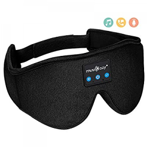 MUSICOZY Sleep Headphones Bluetooth Wireless Sleeping Eye Mask, Office Travel Unisex Birthday Gifts 